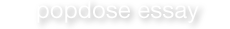 Popdose Essay